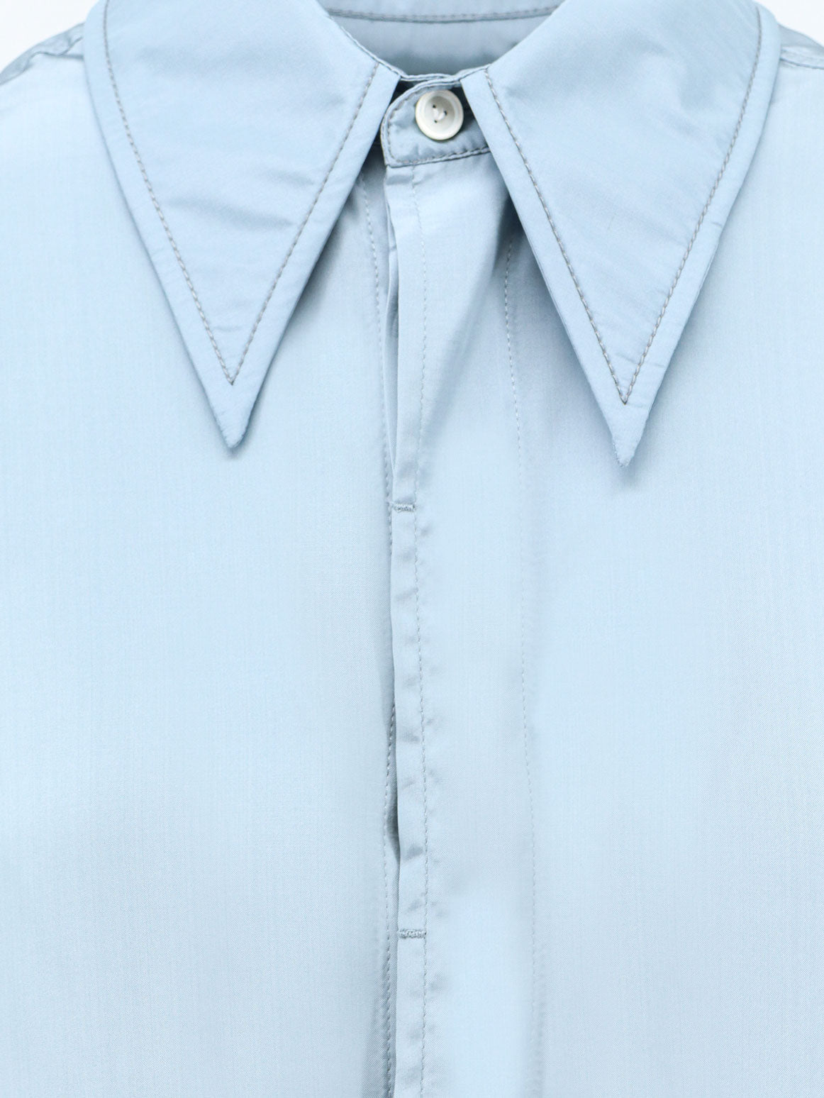 Bottega Veneta Parachute viscose and silk blend shirt - Bluegravel