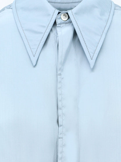 Bottega Veneta Parachute viscose and silk blend shirt - Bluegravel