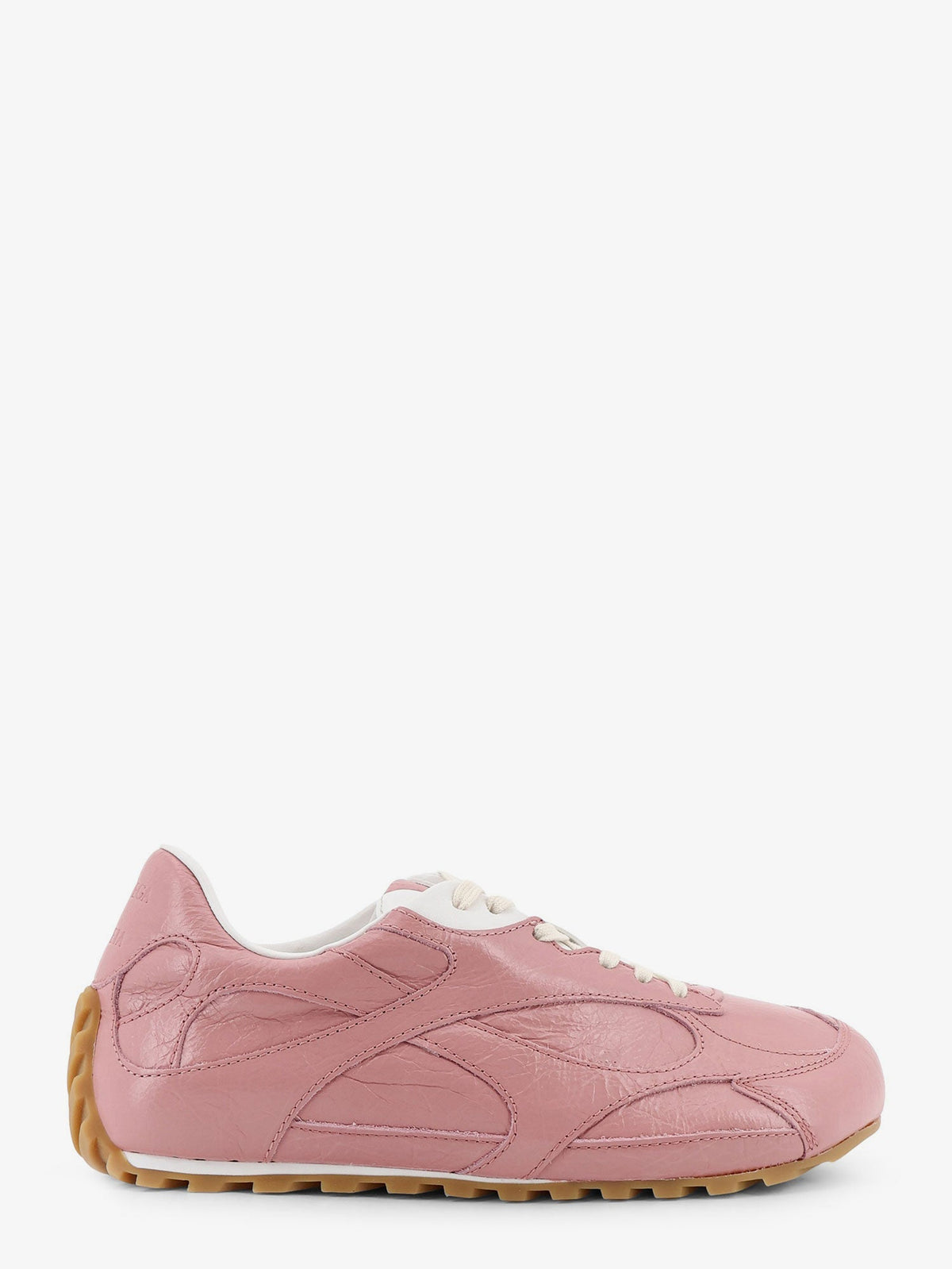 Bottega Veneta Orbit Flash Leather Sneakers - Camelia