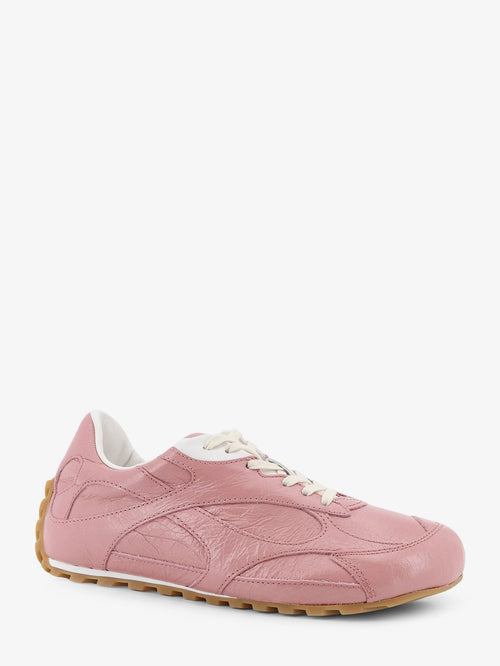 Bottega Veneta Orbit Flash Leather Sneakers - Camelia