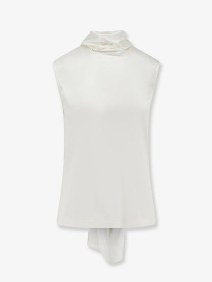 Bottega Veneta Stretch satin top - White