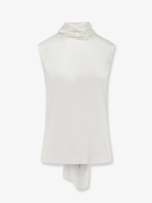 Bottega Veneta Stretch satin top - White