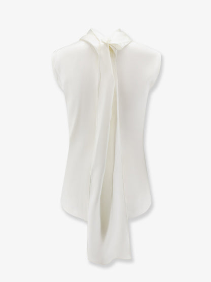 Bottega Veneta Stretch satin top - White