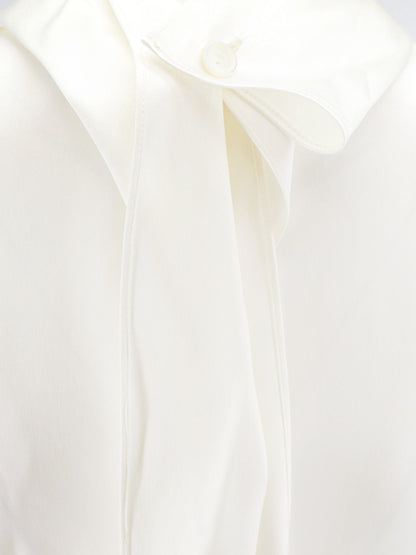Bottega Veneta Stretch satin top - White