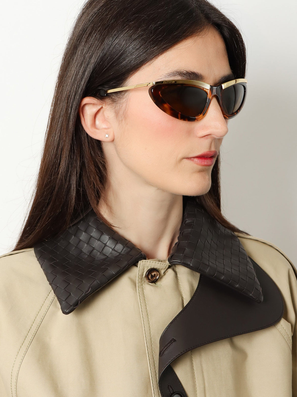 Bottega Veneta Prisma Acetate Sunglasses - Havana