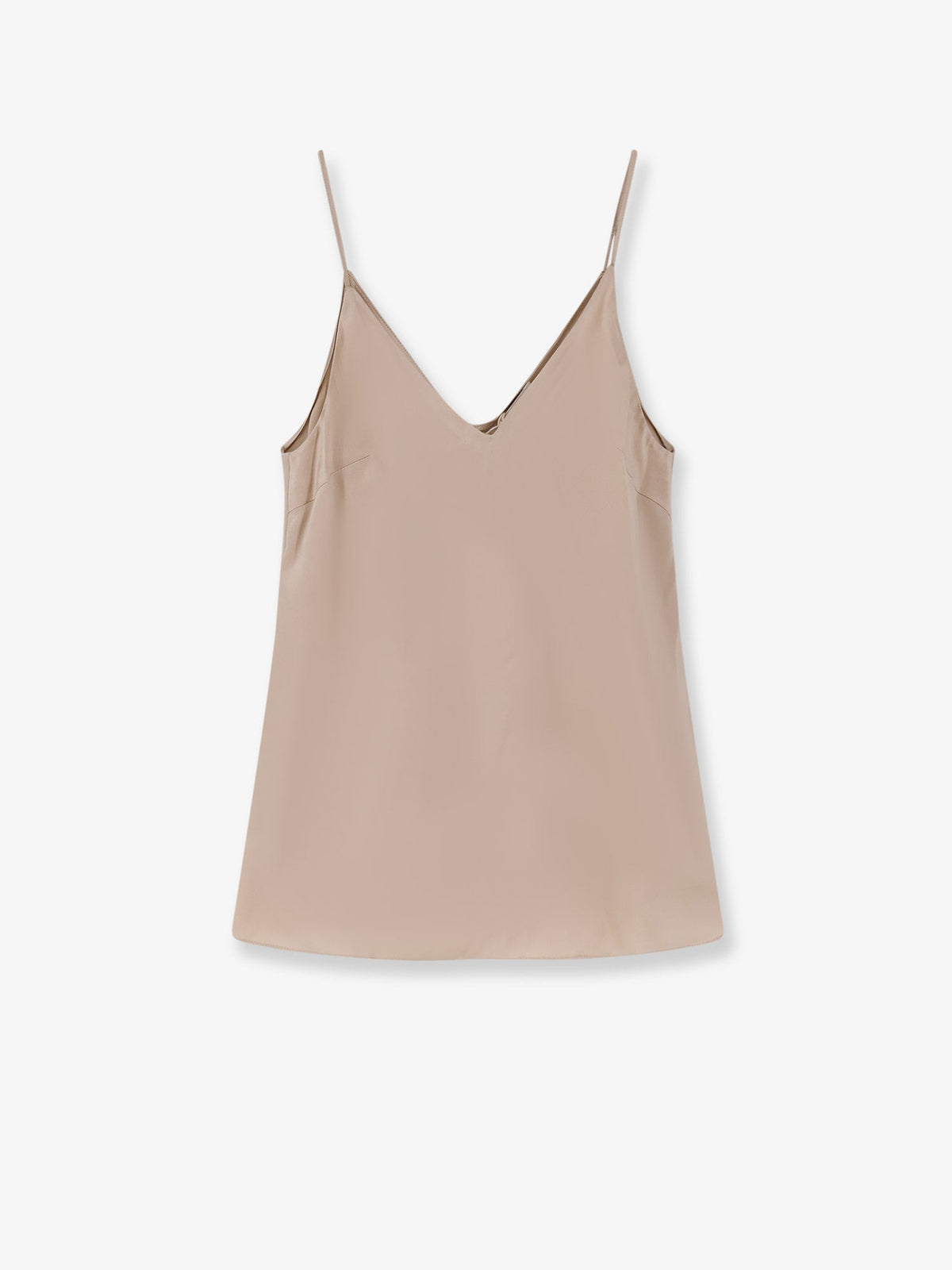 Brunello Cucinelli Stretch silk top - Sand