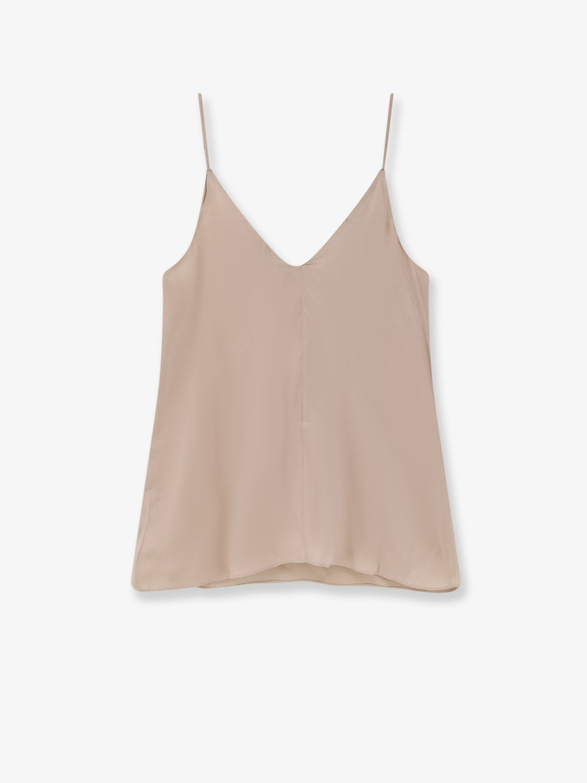 Brunello Cucinelli Stretch silk top - Sand