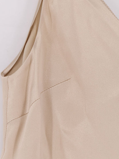 Brunello Cucinelli Stretch silk top - Sand