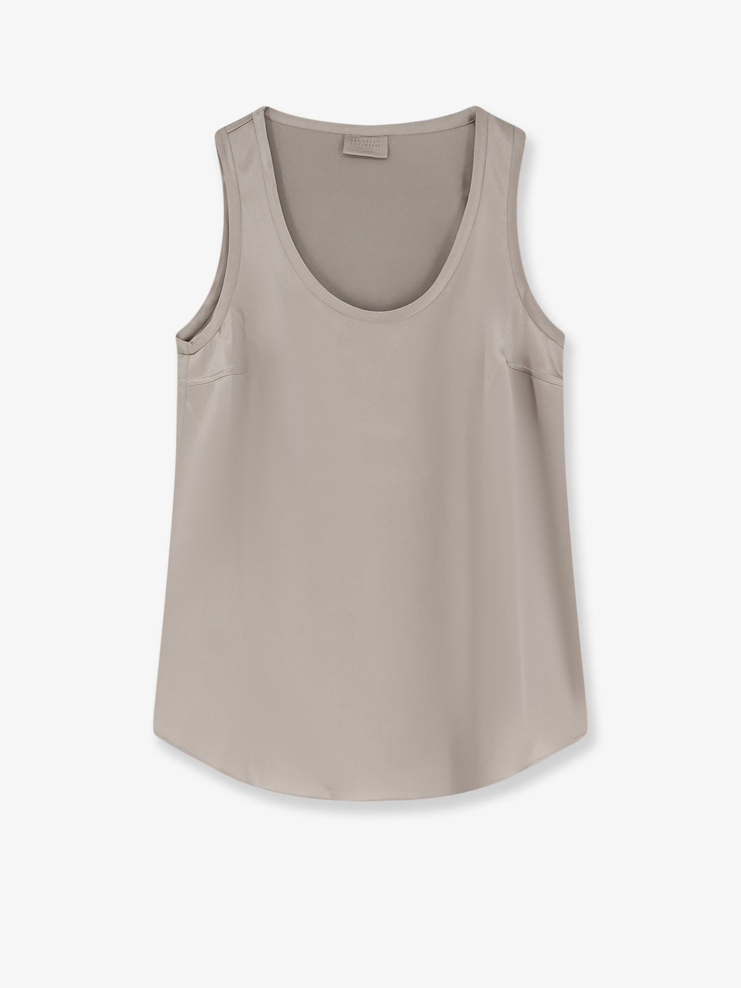Brunello Cucinelli Stretch Silk Tank Top