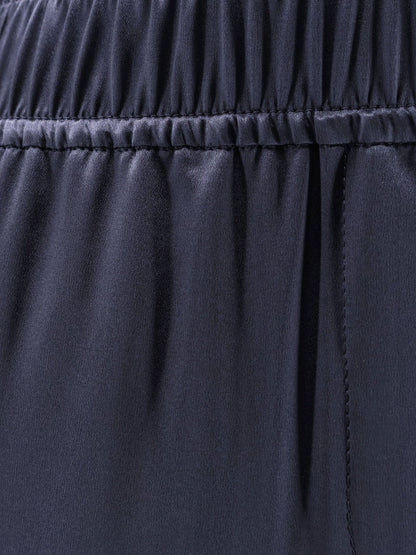 Brunello Cucinelli Silk trousers - Night Sky