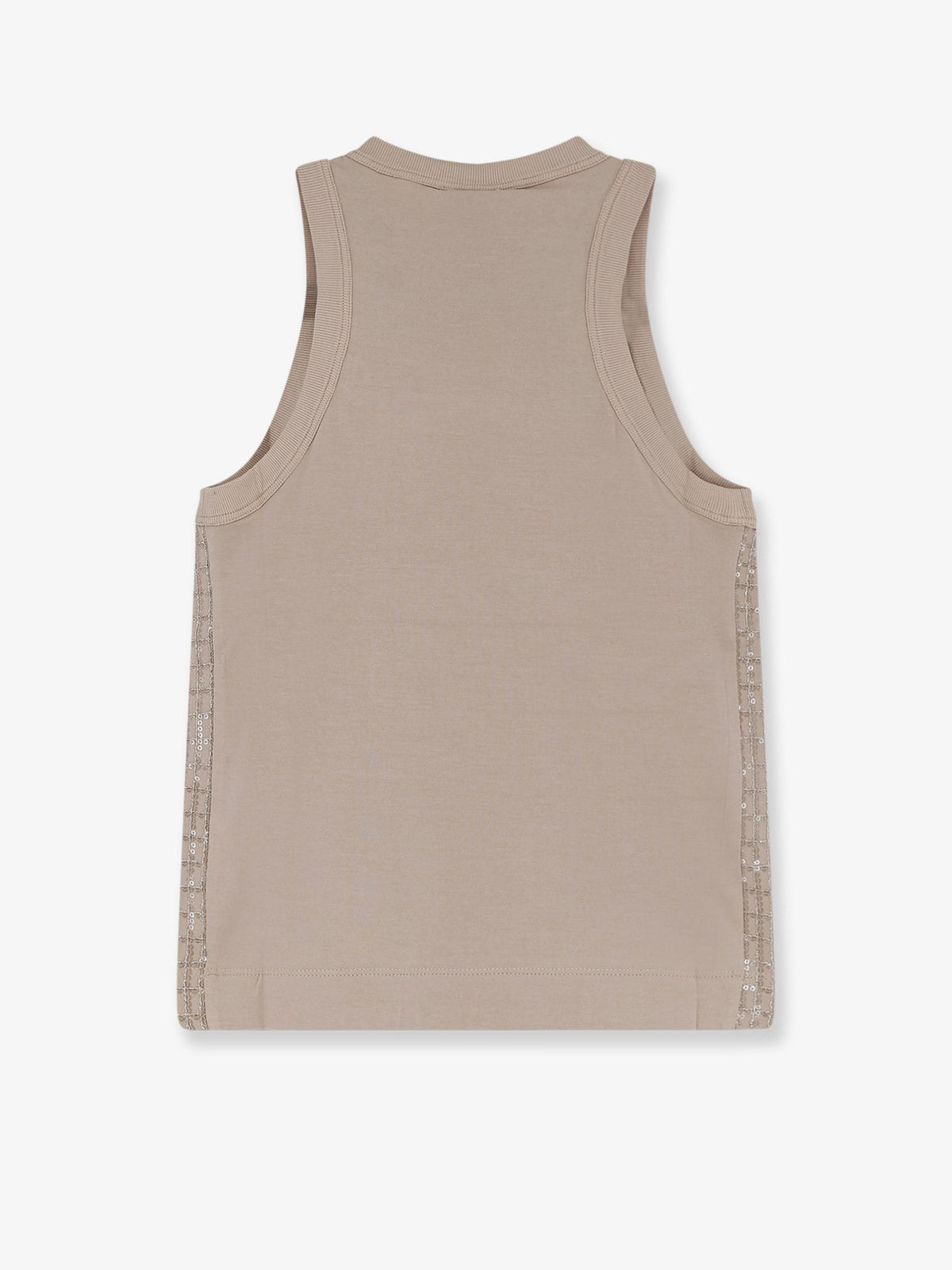 Brunello Cucinelli Dazzling pattern jersey tank top - Talco