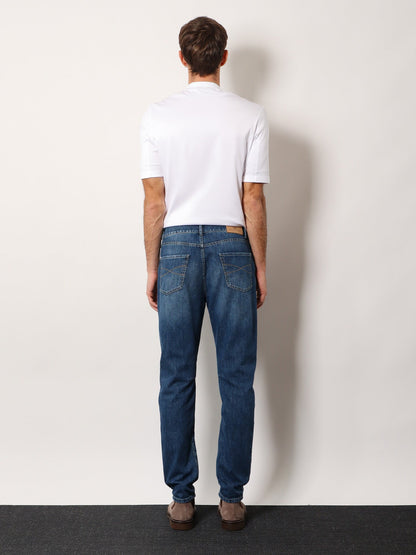 Brunello Cucinelli Leisure Fit cotton jeans - Denim Medio