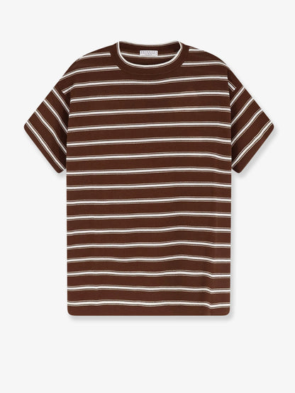 BRUNELLO CUCINELLI - Virgin wool and cashmere blend t-shirt