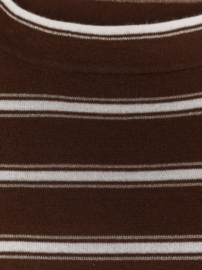 Brunello Cucinelli Virgin wool and cashmere blend t-shirt - Cacao