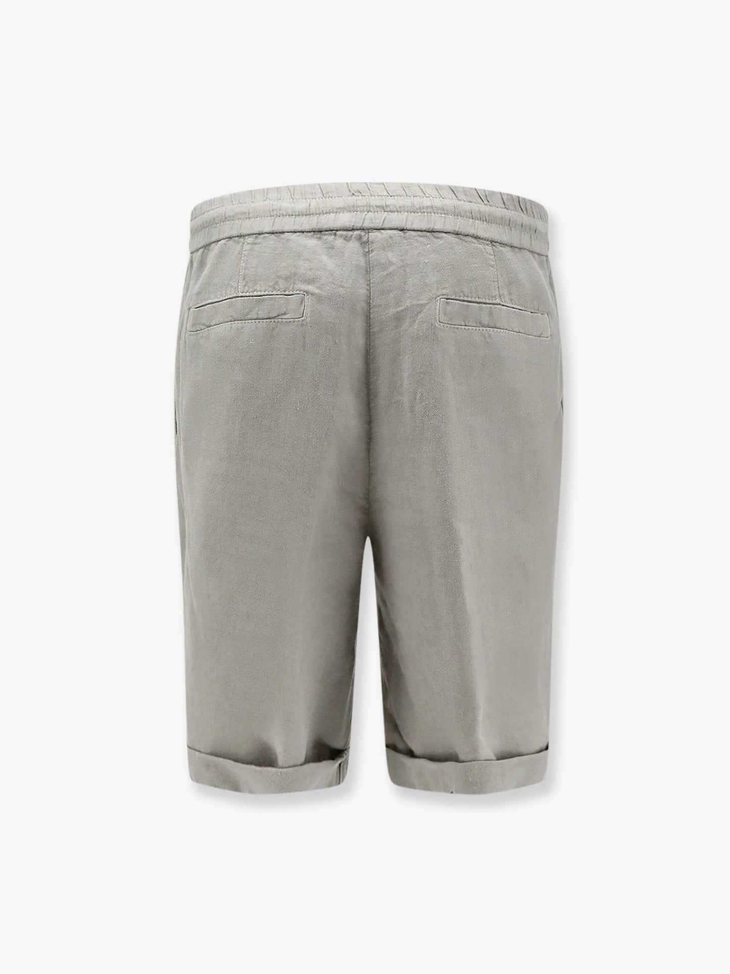 BRUNELLO CUCINELLI - Linen bermuda shorts with drawstring
