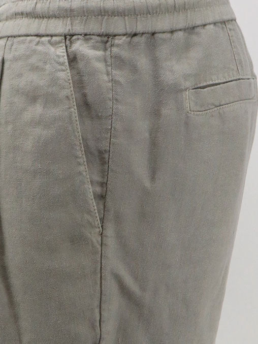 BRUNELLO CUCINELLI - Linen bermuda shorts with drawstring
