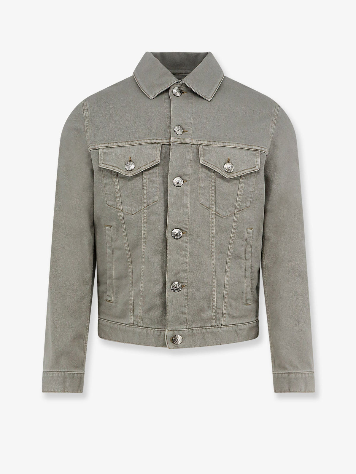 Brunello Cucinelli Grey denim jacket - Marrone