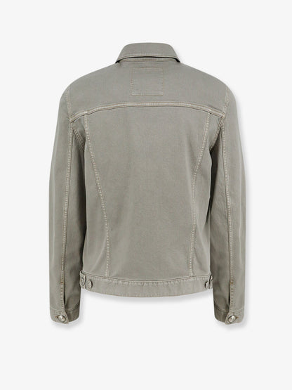 Brunello Cucinelli Grey denim jacket - Marrone