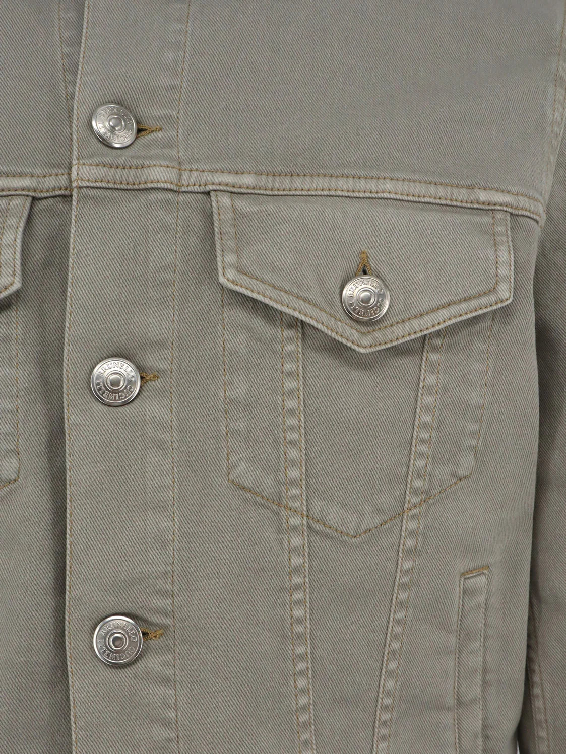 BRUNELLO CUCINELLI - Grey denim jacket