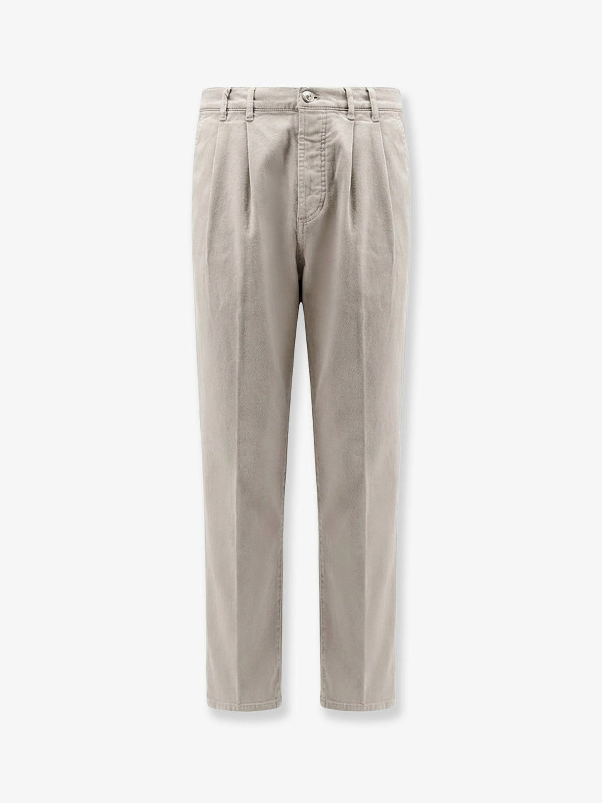 Brunello Cucinelli Stretch canvas trousers - Brownfreddo
