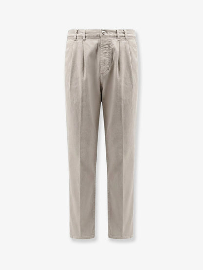 Brunello Cucinelli Stretch canvas trousers - Brownfreddo