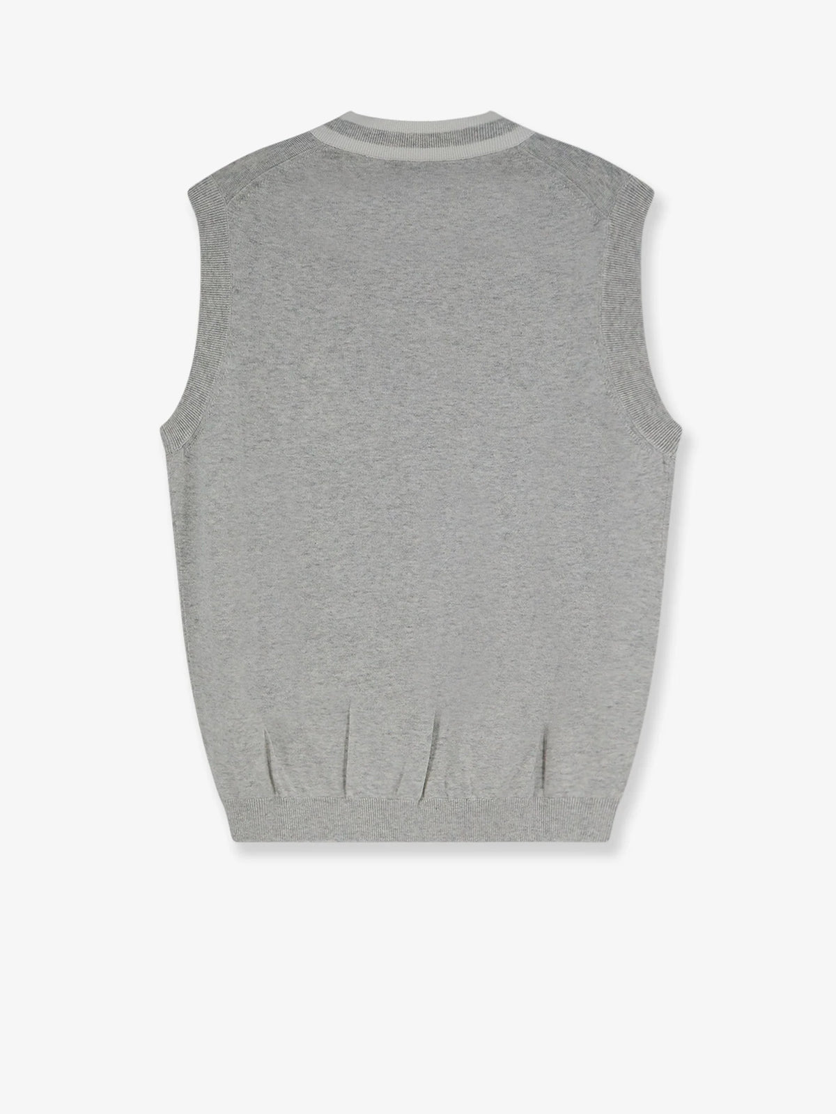 BRUNELLO CUCINELLI - Cotton vest with front logo patch