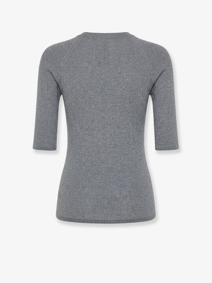 Brunello Cucinelli Cashmere and viscose blend lurex sweater - Ciottolo