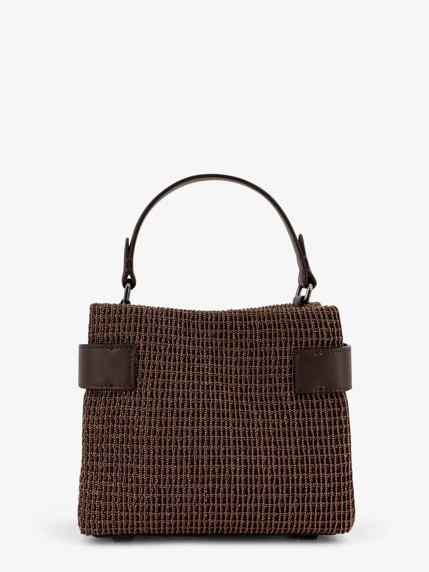 Brunello Cucinelli Essence Riding Leather Crossbody Bag