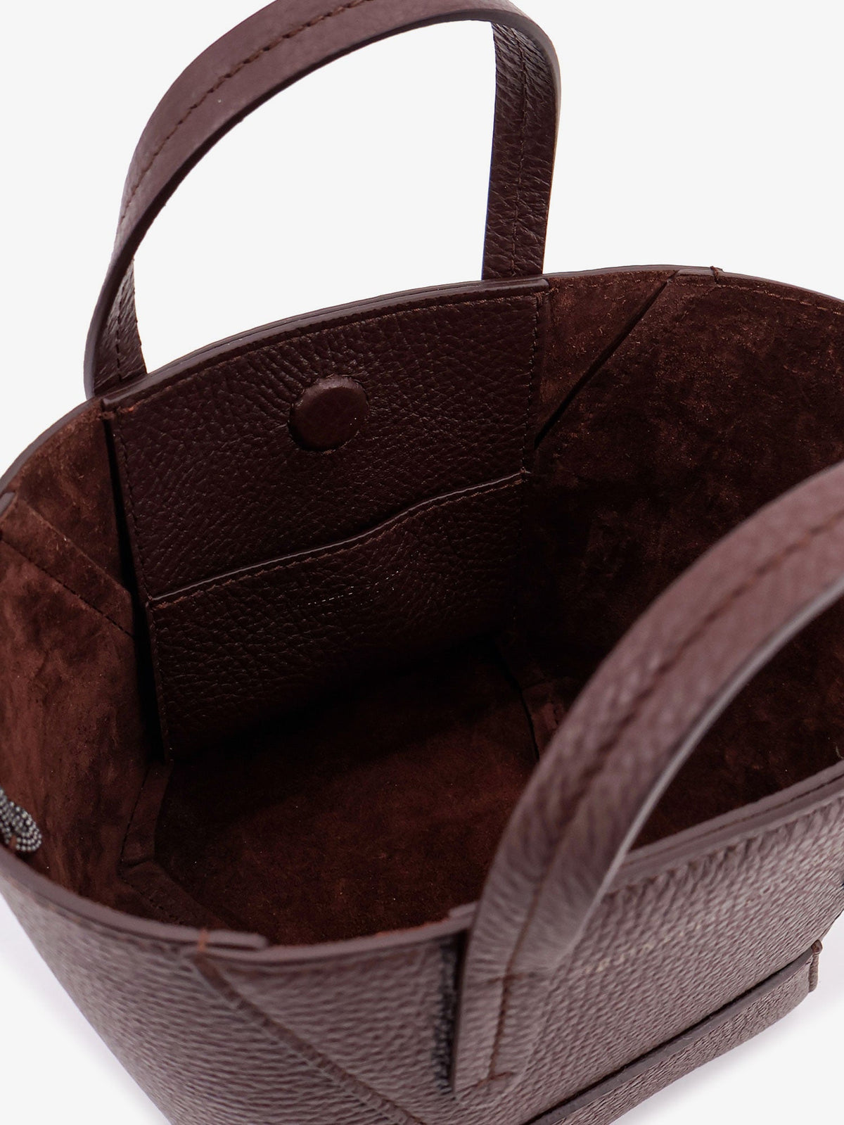 Brunello Cucinelli BC Duo leather crossbody bag - Burgundy