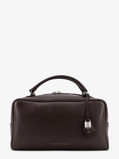 Brunello Cucinelli Boston Explorer leather crossbody bag - Testamoro