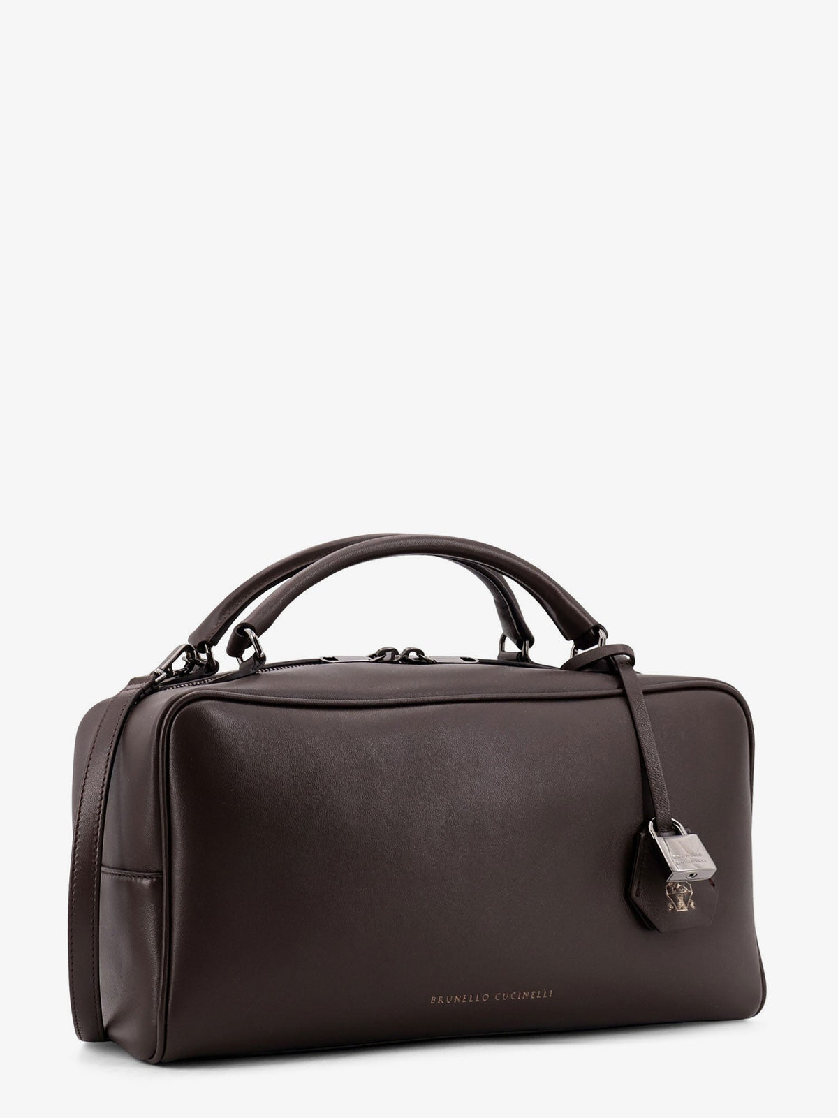 Brunello Cucinelli Boston Explorer leather crossbody bag - Testamoro
