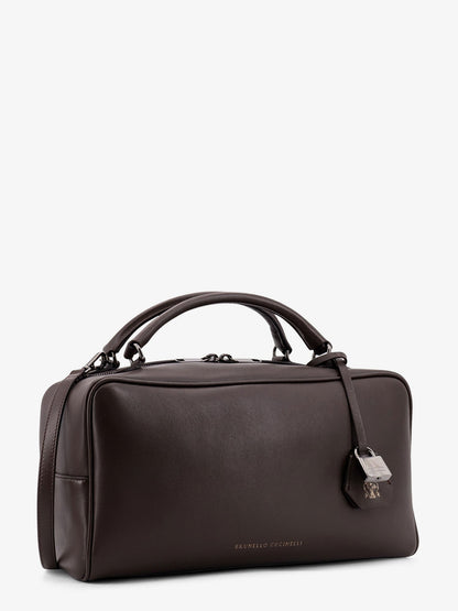 Brunello Cucinelli Boston Explorer leather crossbody bag - Testamoro