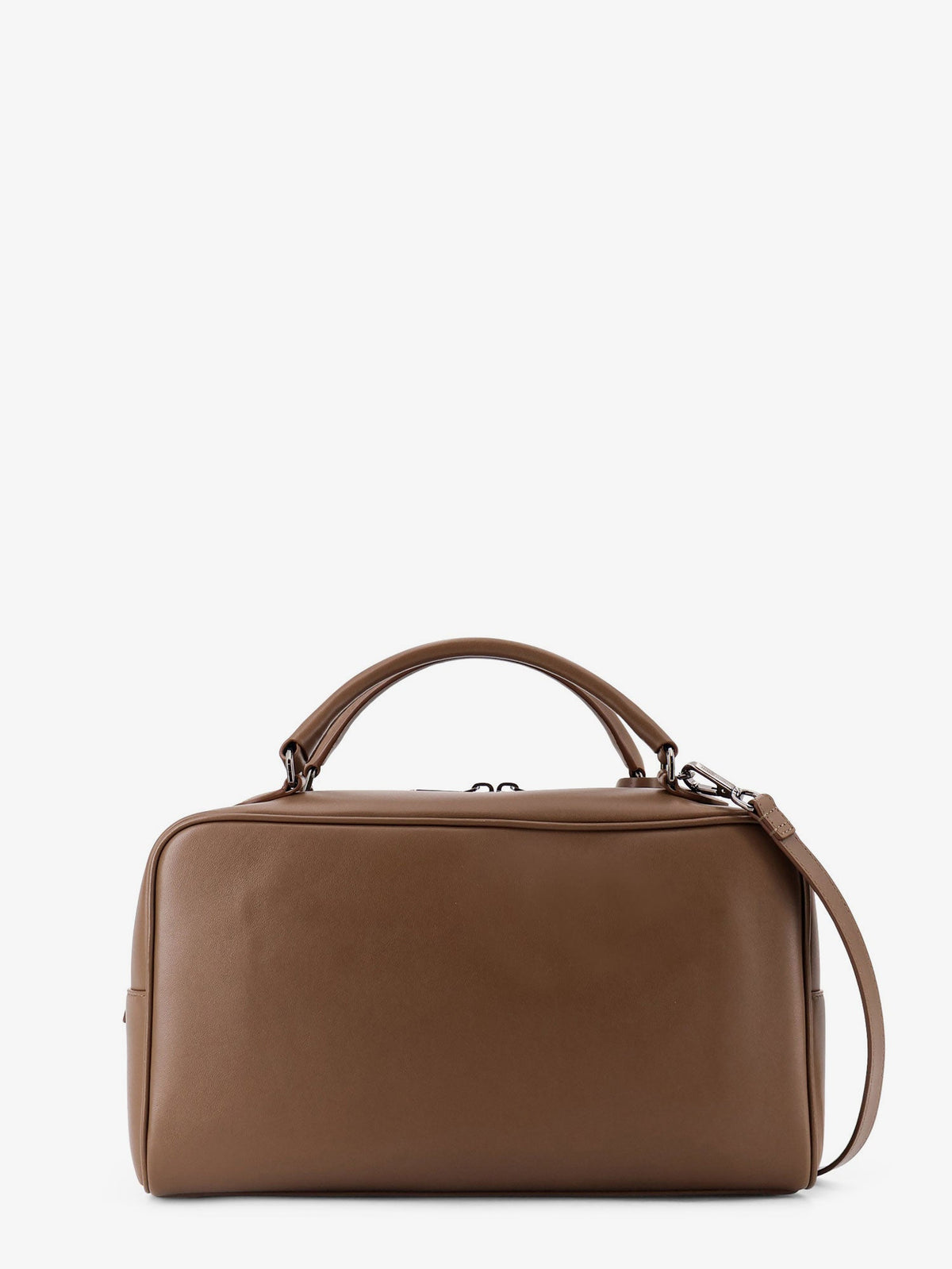Brunello Cucinelli Boston Explorer leather crossbody bag - Mud