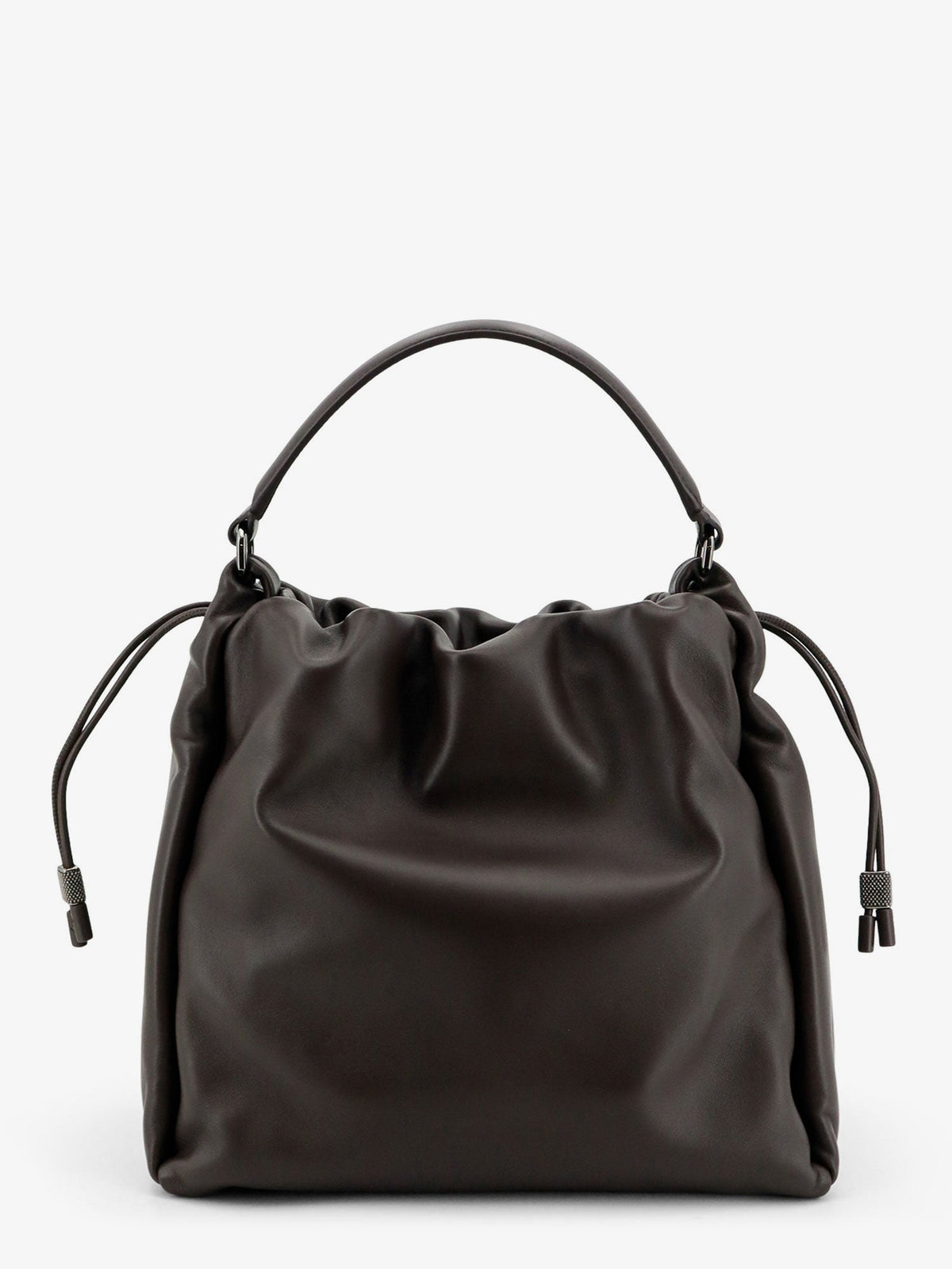 Brunello Cucinelli Bucket Mellow leather shoulder bag - Testamoro