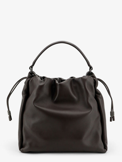 Brunello Cucinelli Bucket Mellow leather shoulder bag - Testamoro