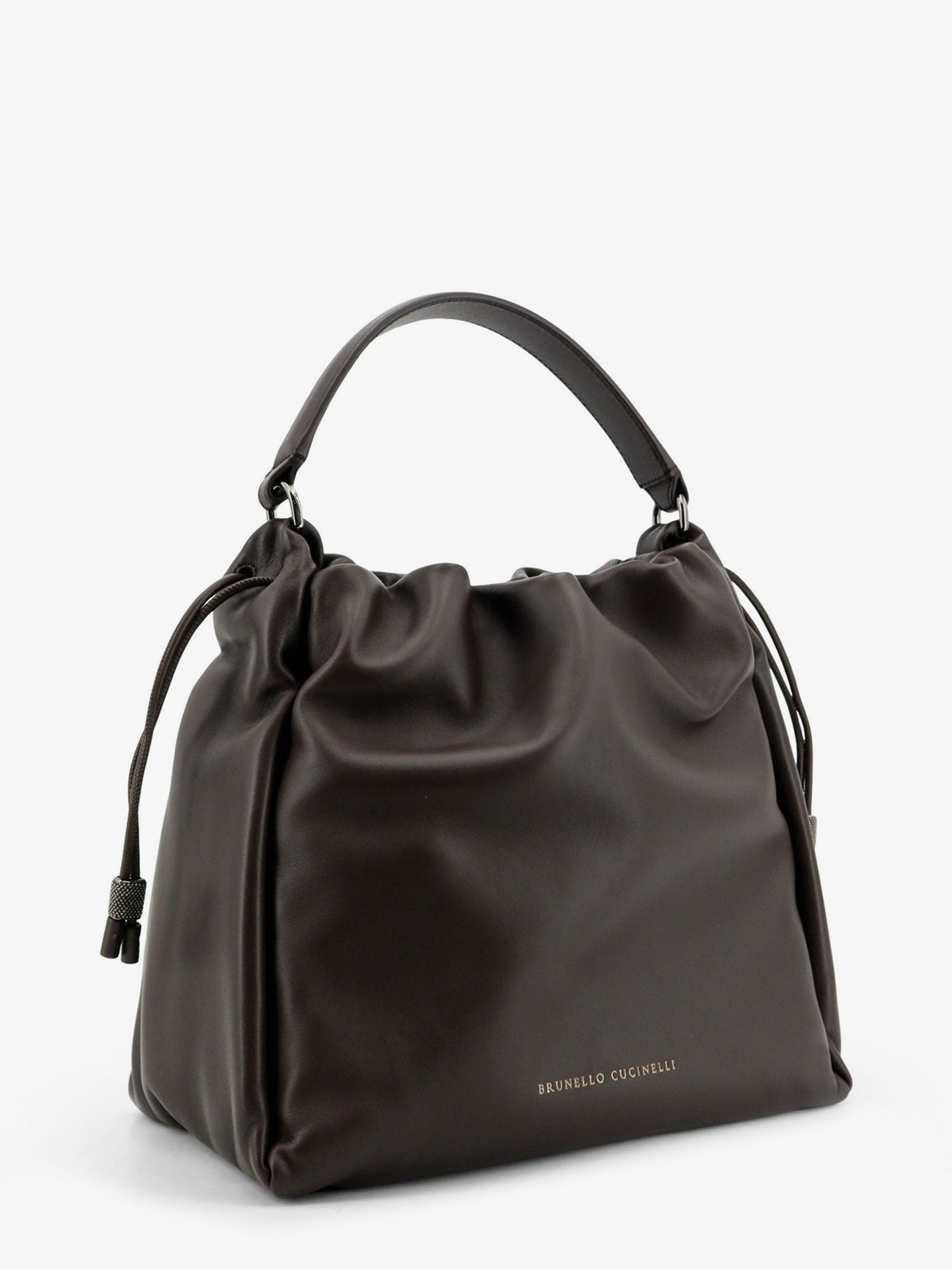 Brunello Cucinelli Bucket Mellow leather shoulder bag - Testamoro