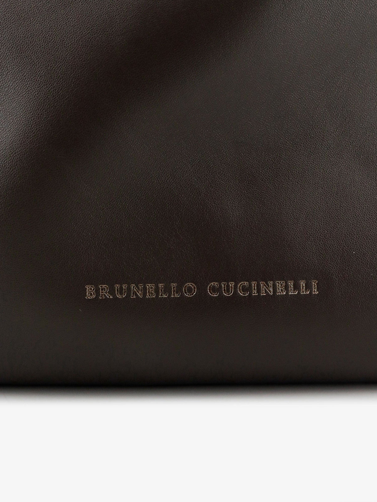 Brunello Cucinelli Bucket Mellow leather shoulder bag - Testamoro