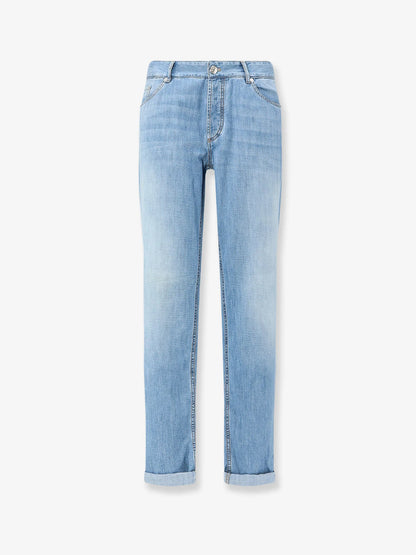 BRUNELLO CUCINELLI - Blue denim jeans