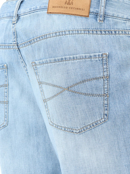 Brunello Cucinelli Blue denim jeans - Denim Chiaro