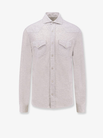 Brunello Cucinelli Leisure-fit cotton shirt - Perla