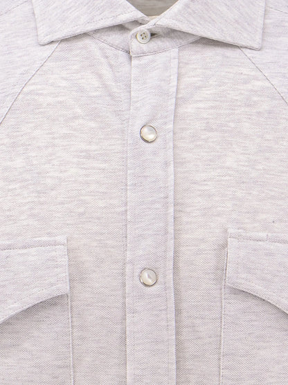 BRUNELLO CUCINELLI - Leisure-fit cotton shirt