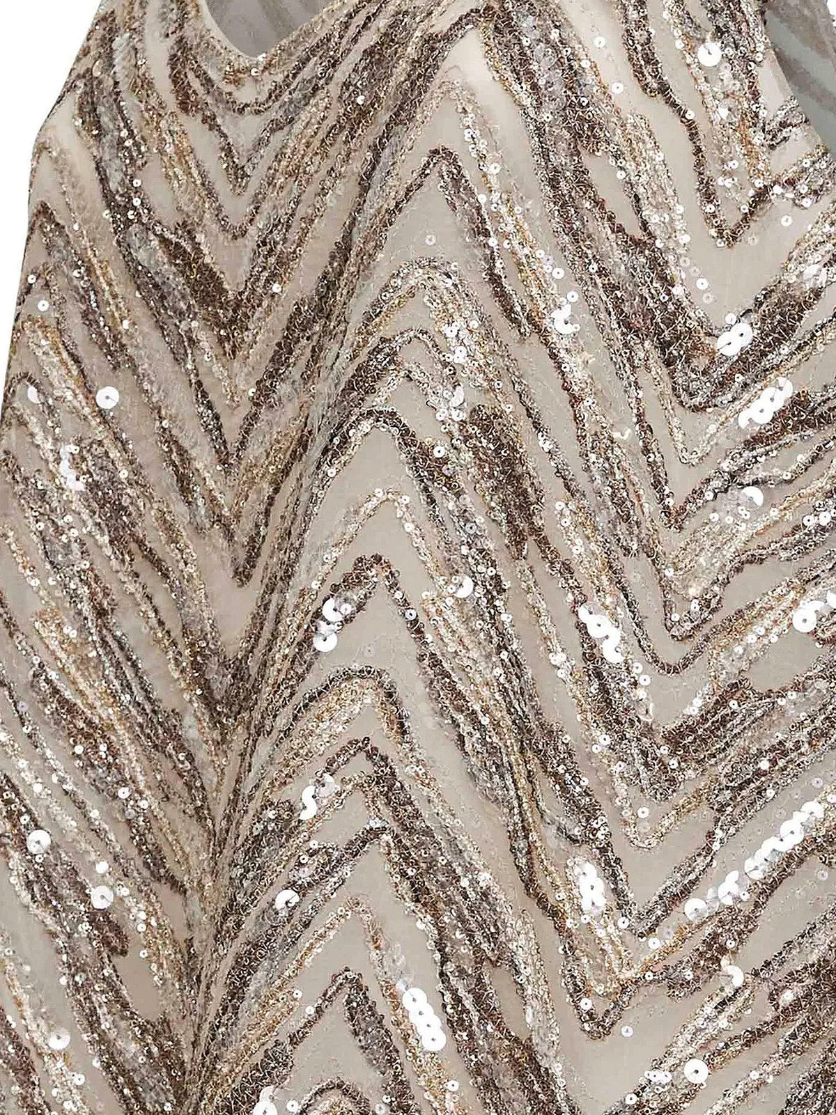 Brunello Cucinelli Chevron Sequin Top - Feather