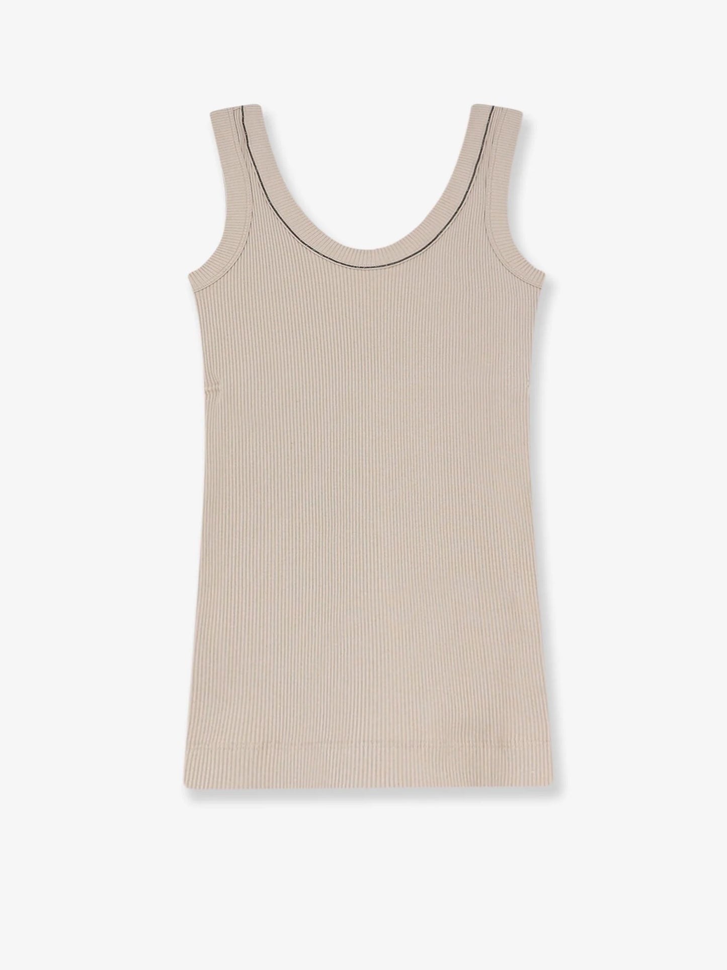 BRUNELLO CUCINELLI - Stretch cotton tank top