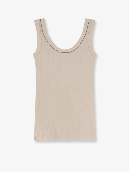 BRUNELLO CUCINELLI - Stretch cotton tank top