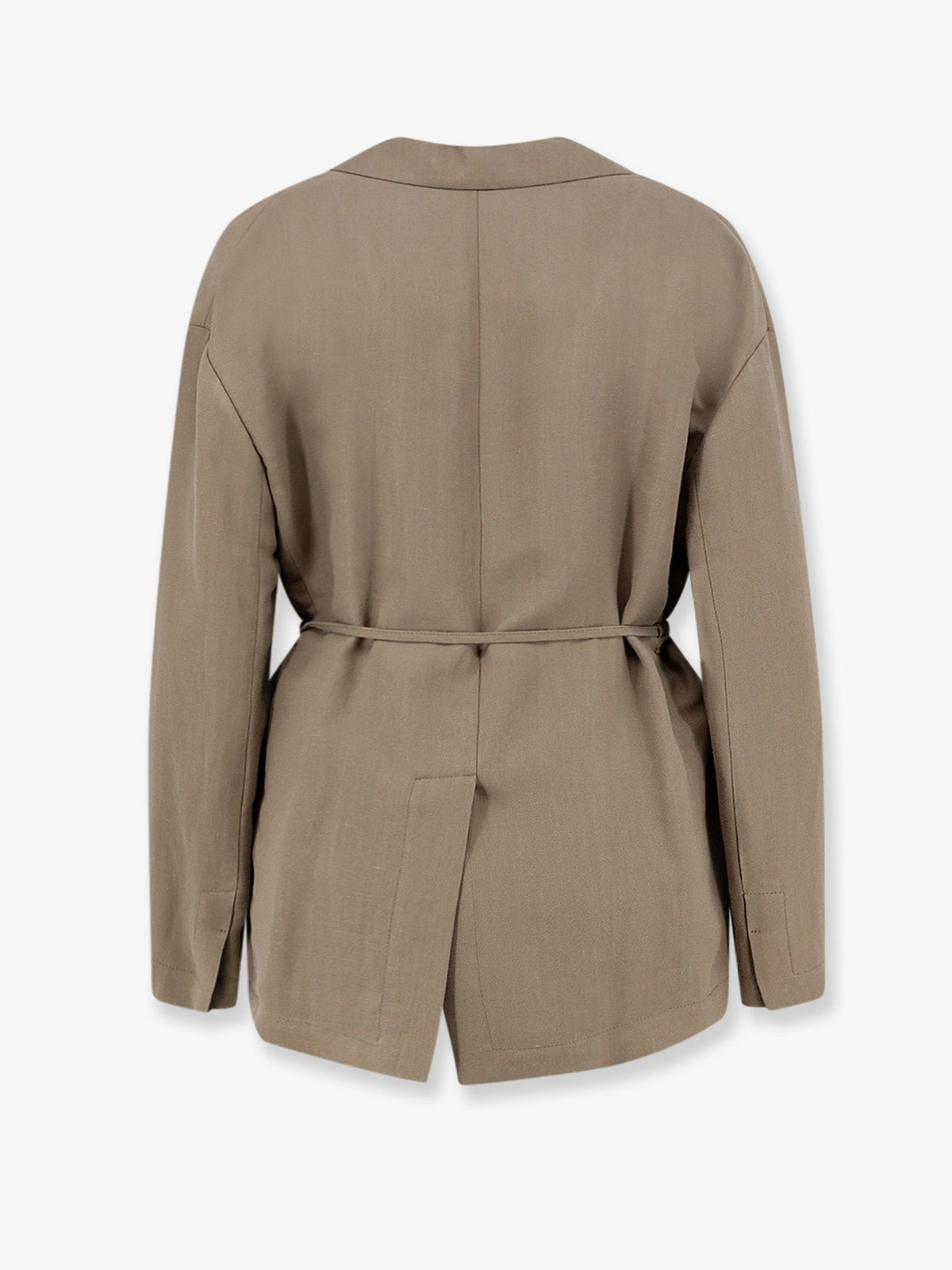 Brunello Cucinelli Viscose and linen blend blazer - Earth Brown