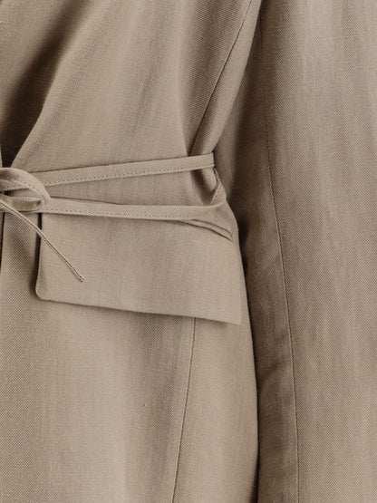 BRUNELLO CUCINELLI - Viscose and linen blend blazer