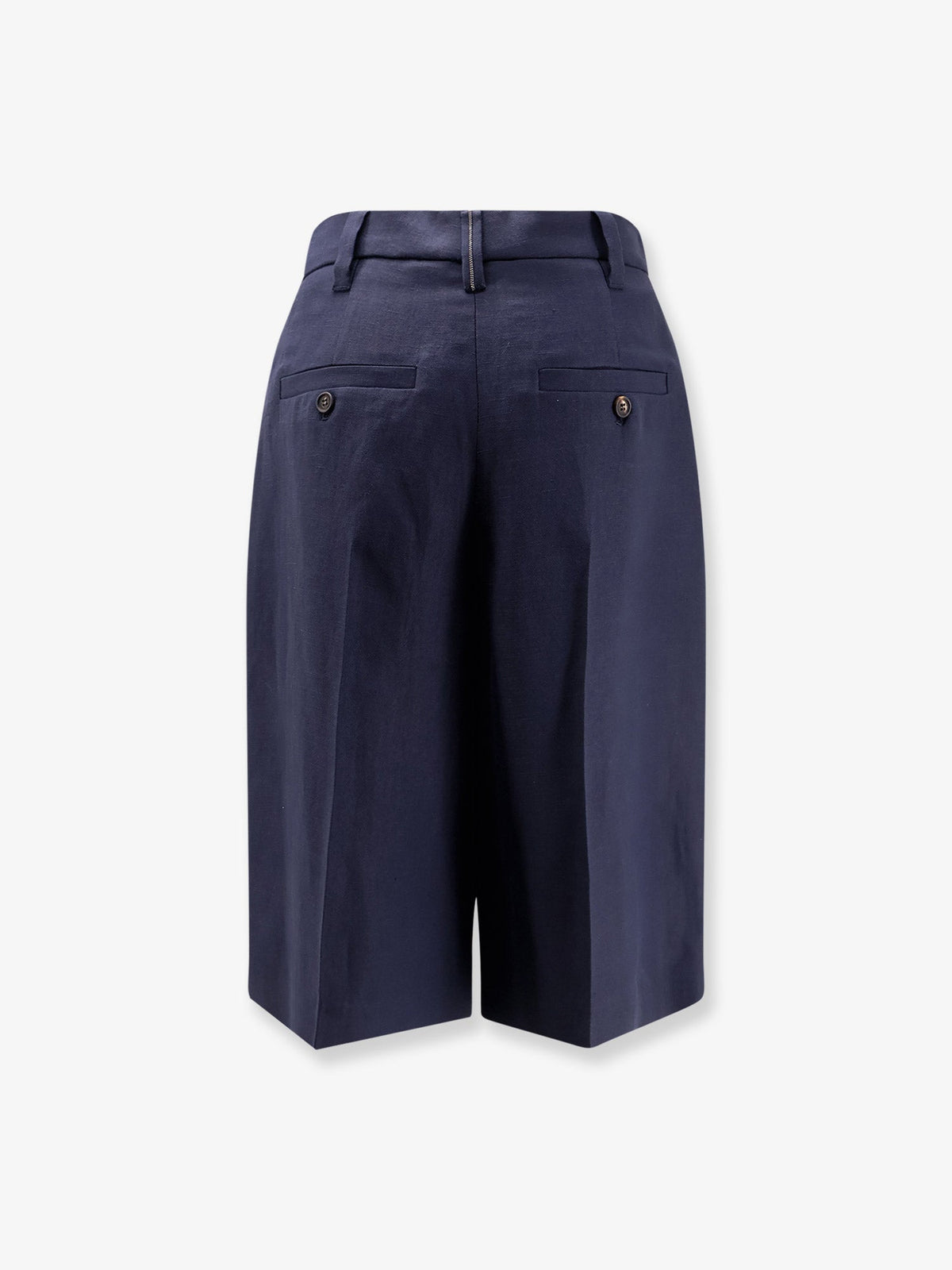 Brunello Cucinelli Viscose and linen bermuda shorts - Abyss