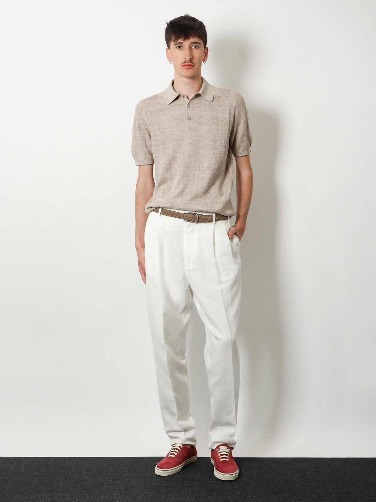 Brunello Cucinelli Linen and cotton trousers - Neve