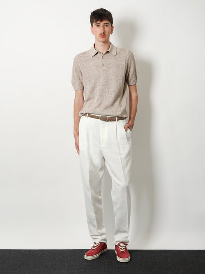 Brunello Cucinelli Linen and cotton trousers - Neve