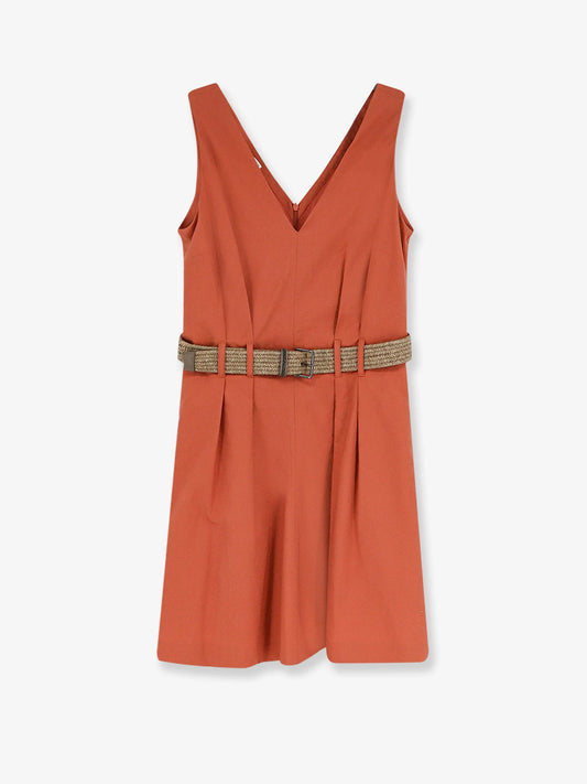 Brunello Cucinelli Mini Dress With Belt